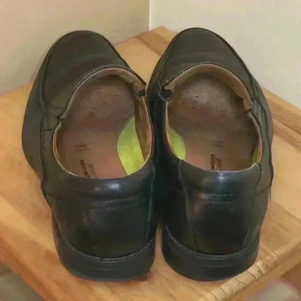 Florsheim Comfort OrthoLite Black Leather Slip-On Loafers | Men’s Size 12 - Picture 3 of 4
